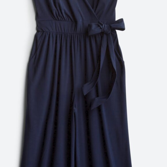 NEW Chic Party Navy Blue Sleeveless Jumpsuit Small - Picture 4 of 6